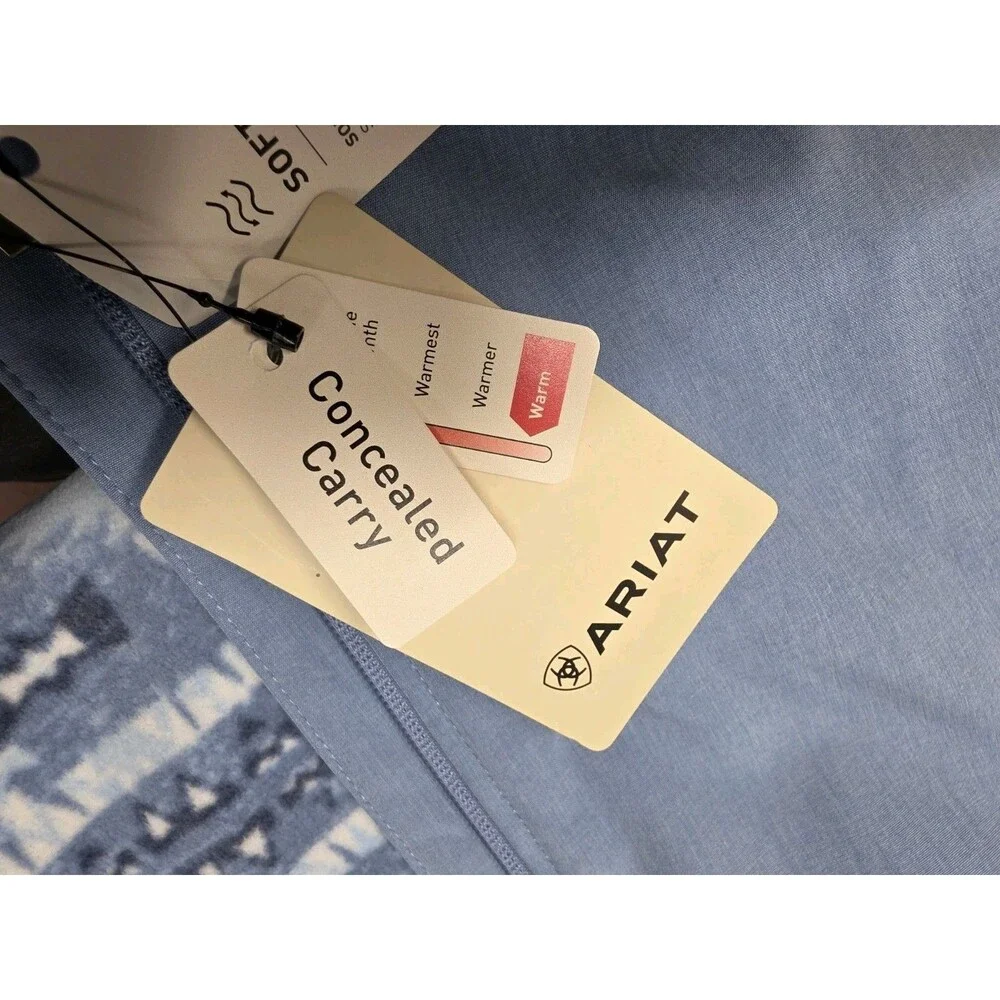 NWT Ariat Soft Shell Blue Vest Conceal Carry Plus Size 2X Vest